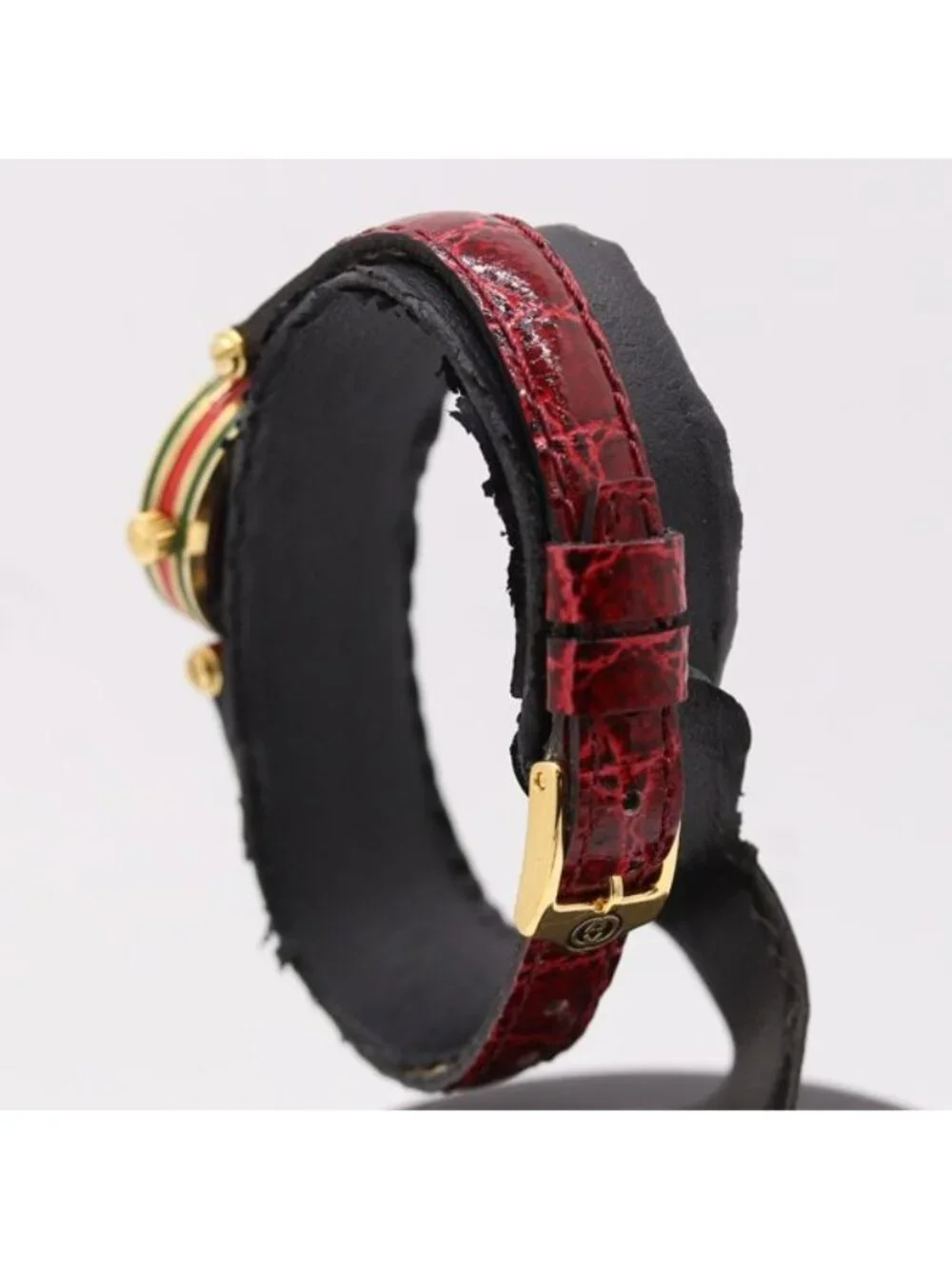 Gucci Preserved Sherry Line Quartz White Bordeaux Dial Watch